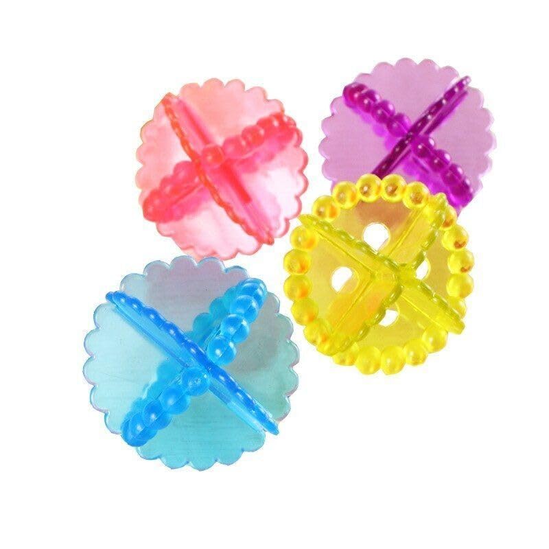 Ashkaa Fashion (set of 4 pcs) Washing Machine Laundry Ball Helper Cleaner Wash Ball Dryer Fabric Softener Silicone Balls Reusable Dryer Balls Detergent Ba
