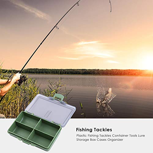 Ganchos de peixe limpos de plástico para pesca recipientes de iscas caixa de armazenamento organizad