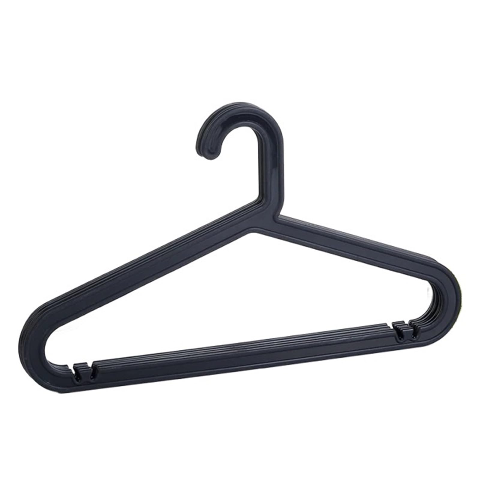 KFGISD, Traceless Coat Hangers Household Wardrobe Adult Multi-function Coat Hangers Non-slip Dry ，Hangers(Black,5Pcs)