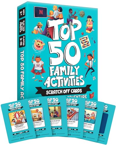 Top 50 Family Activities - 50 Fun Scratch Off Family Adventures and Family Games for Deep Bonding - Fun for Kids and Adults - Gifts for Family - Perfect for Family Fun Time & Family Night