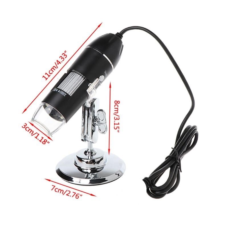 Microscope 1000X Digital Microscope USB 8LED Camera Microscopio W Stand