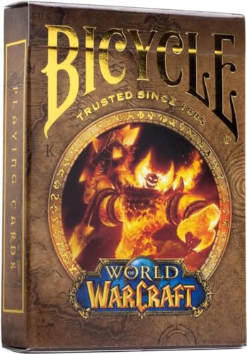 Bicycle World of Warcraft V1: Cartas clásicas – 1 baraja, Acabado de cojín de Aire, Profesional, excelente manejo y Durabilidad, Gran Regalo para coleccionistas de Cartas