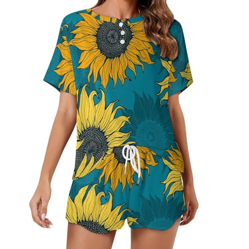 Pyjama femme court contre la chaleur nocturne vêtement nuit
