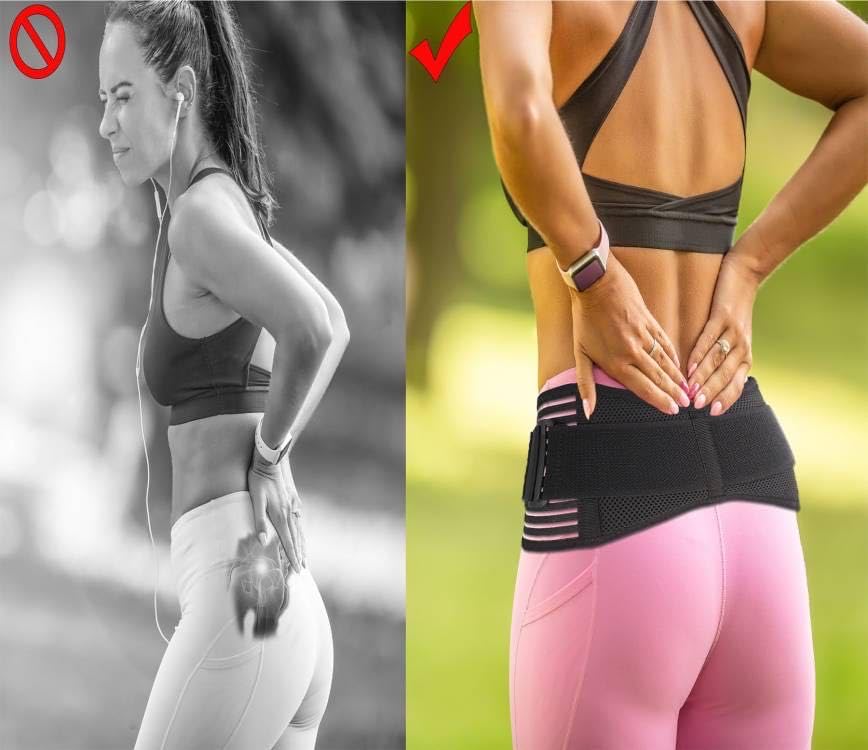 Miniatura 4 de Generic Cinturón sacroilíaco de cadera SI para mujeres y hombres - Soporte de espalda baja - Cinturón de apoyo pélvico - Cinturón trocánter