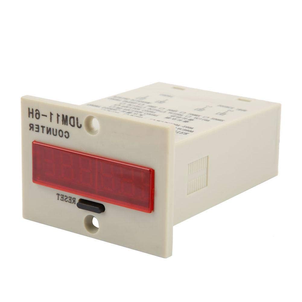 Semme Jdm11-6H Compteur électronique à 6 Chiffres AC220 V/Dc36 V/DC 24 V/DC 12 V DC 12 V (DC 12 V) (DC 12 V)
