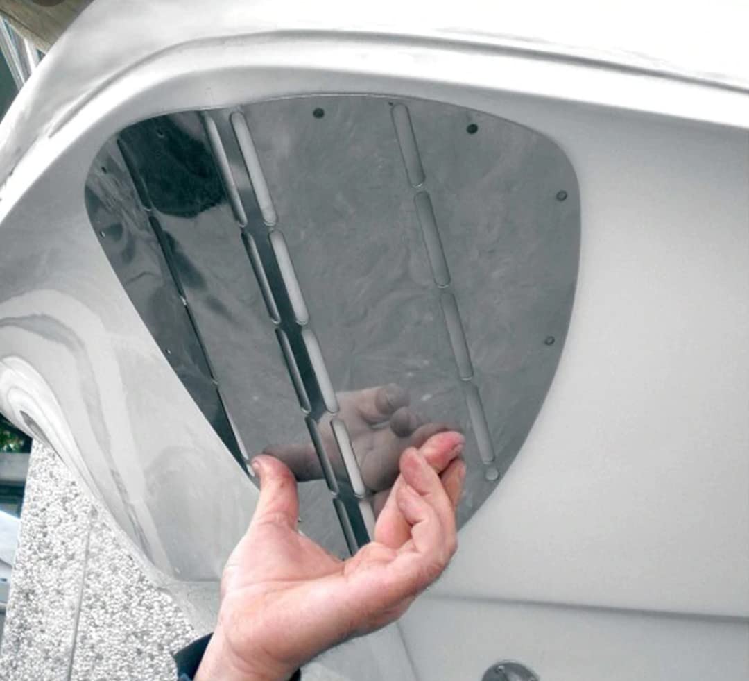Scudo Proteggi Prua Acciaio Inox 345mm 350mm Modellabili