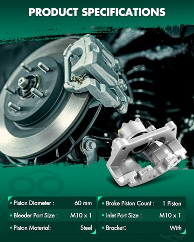 Image of SCITOO 19B2590A 19B2591A Front Brake Calipers Fit For Volvo For S60 2001-2007,For Volvo For S80 1999-2006,For Volvo For V70 2001-2007,For Volvo For XC70 2003-2007, Disc Brake Caliper Assemblies,2PCS