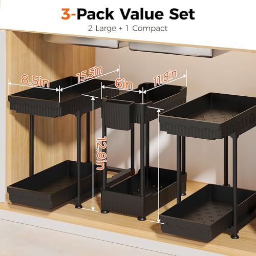 3-Pack-2-Tier-Under-Sink-Organizers-with-Sliding-Drawers-Multi-use-kitchen-bathroom-storage-128-inch-2-Tier-Sliding-cabinet-organizer-space-saving-sliding-drawer-design