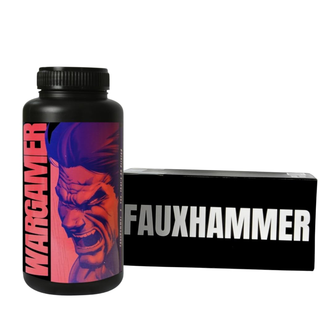 WARGAMER by FauxHammer | Durable Tabletop Miniature Resin | Wash with Water or IPA (1kg)