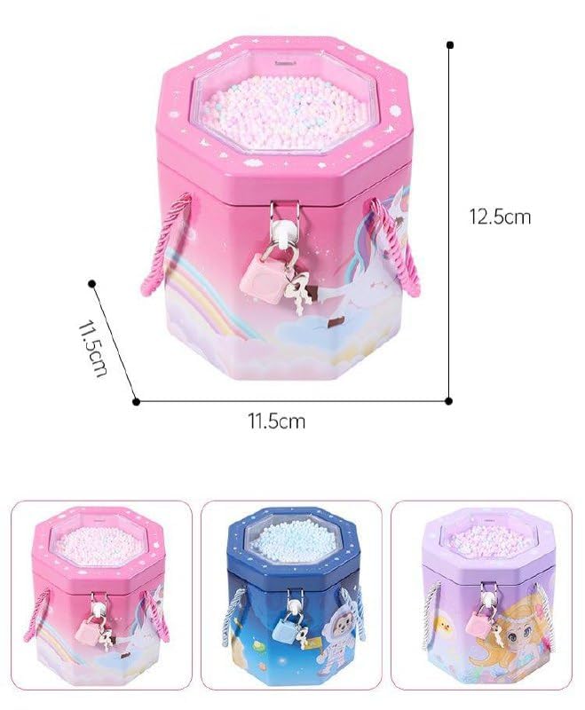 Image of Sajani Cute Cartoon Creative Portable Piggy Bank, Money Saving Box with Combination Lock, Mini Coin Bank Gifts for Boys and Girls, Best Return Gifts for Kids (Pack of 1) (Hexagon)