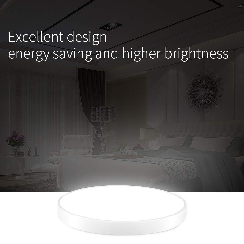 20W/28W/36W/48W Plafonnier LED dimmable, Lumière de Plafond Réglable, Eclairage Puissant Intérieur, Luminaire LED Rond pour Chambre, Salon, Salle à Manger, Séjour,Kaltweiß-20W/30cm