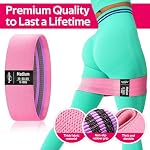 Fabric Resistance Bands for Working Out, Exercise Bands for Glutes and Legs - Image 2