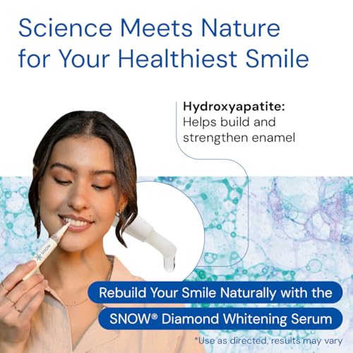 snow diamondseries wand - strengthens your teeth by repairing and rebuilding enamel while you whiten - travel size 2 ml