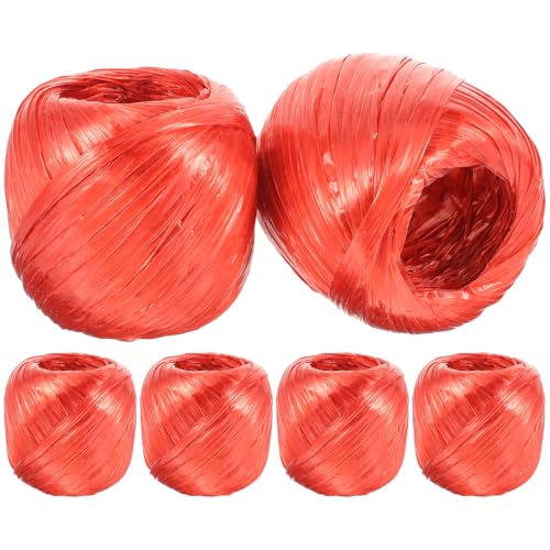Corde de fixation de faisceau plastique rouge HANABASS 6 rouleaux