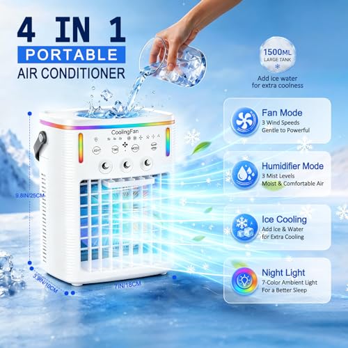 2026 New 4-in-1 Portable Air Conditioner