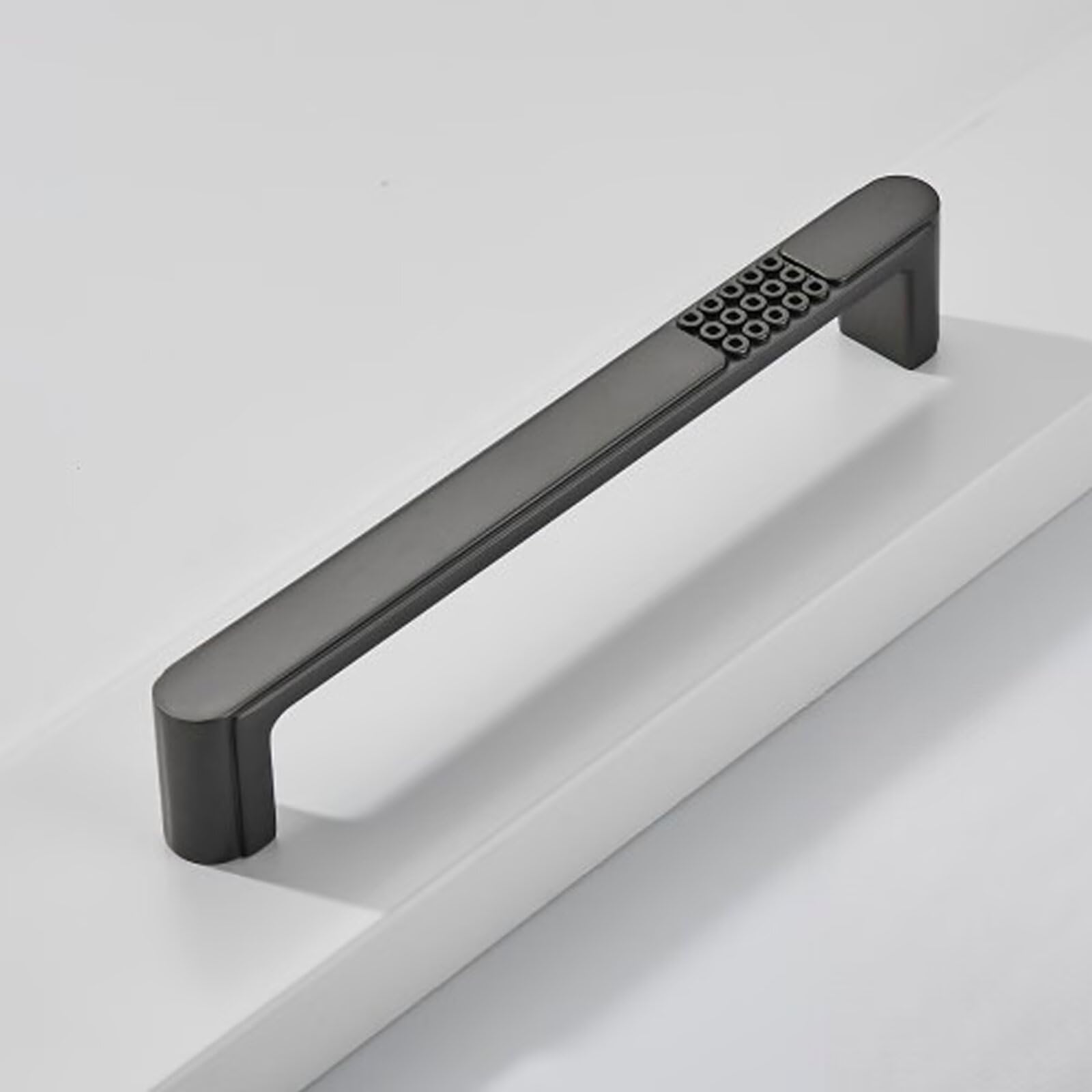 Set di 10 maniglie per armadietti e cassetti, maniglie per porte della cucina, armadietti, bagno, cassettiera, guardaroba, in lega di zinco, per mobili da camera da letto, distanza tra i fori: 128 mm