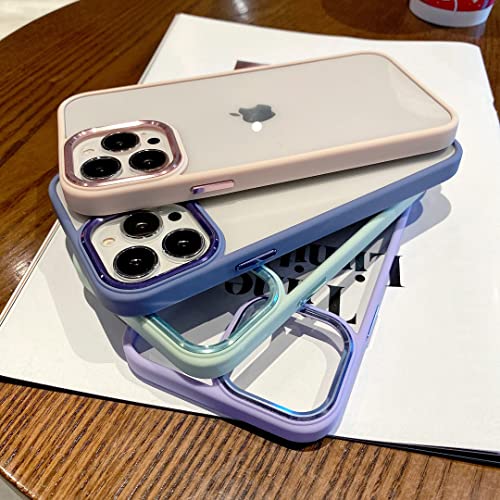 Image of mobistyle Designed for iPhone 13 Pro Back Cover, Enhanced Metal Camera Guard Shockproof Back Cover Case Compatible with iPhone 13 Pro (Polycarbonate | Pink)