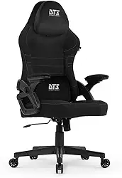 Cadeira Gamer DT3 GX, reclinável, apoio de cabeça ajustável, apoios de braços com ajuste de profundidade, revestimento em tecido Max2Weave, suporta até 110 e altura máx. de 1,75m (Black)