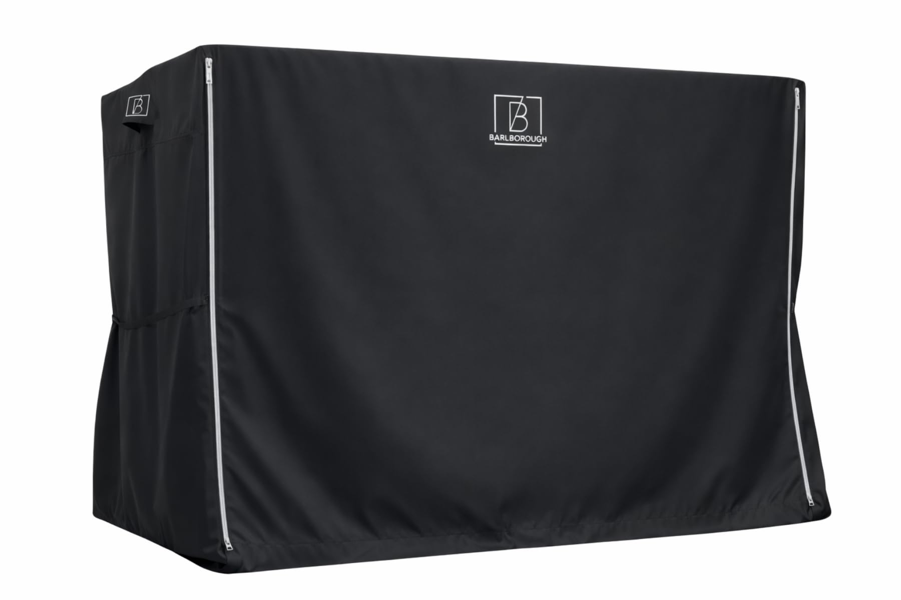 Barlborough Garden Swing Cover | Waterproof Wind Resistant Large Outdoor Garden Swing Seat Cover with Air Vents and Zips | (3 Seater- Black) โ image 1