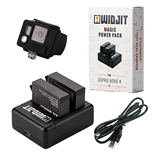 Battery Pack For Gopro Hero 4 2 Batteries 1 Charger And Hero 4 Silicon Case Buy Online In India At Desertcart In Productid