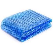 Bubble Heating Pool Cover Roll Up, Wimming Pools Retractable Heating Cover/ Bubble Insulated Solar Cover Tarpaulin, Blue Thermal Blanket Outdoor Indoor 19-mil Thick, 1m/2m/3m/4m/5m/6m/7m/8m/9m/10m