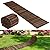 Landical 24ft Wooden Garden Pathway with Non Slip Surface Roll Out Garden Boardwalk Walkways Road Floor Pathway Rustic Path Decorative Patio Pavers for Outdoor Garden Beaches Wedding Party