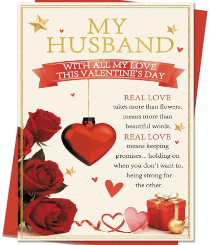 Mcduldul Mcduldu Valentines Day Cards for Husband | Funny Mens Valentines Gifts for Him...