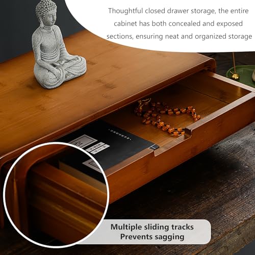 Puja table for home avec support encens et rangement Bouddha - 5