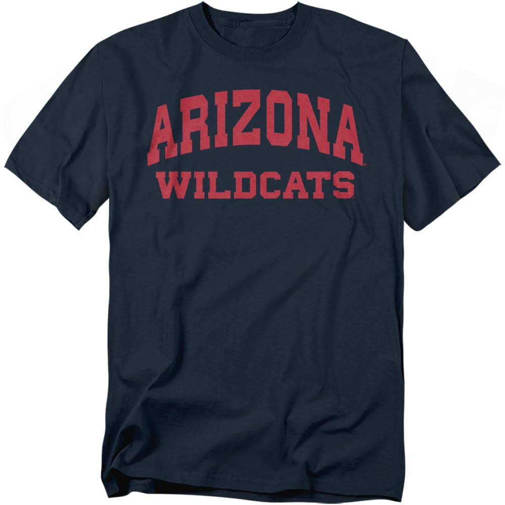 Official Collegiate Block University Font Unisex Adult T Shirt Collection 1