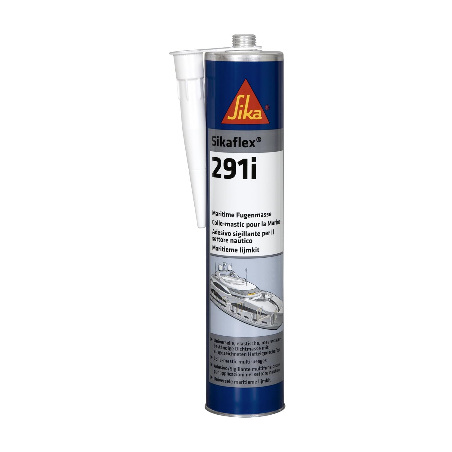 Sika – Dichtstoff – Sikaflex-291i Schwarz – ideal für den Marinebereich – hochelastisch und überlackierbar – geruchsarm – 300 ml