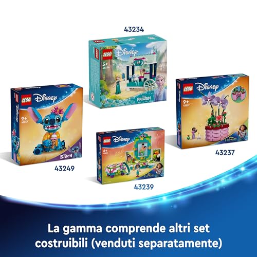 | Disney Stitch Giocattolo - Personaggio da Esposizione con Cono Gelato e Fiore Decorativo - Giochi di Natale - Regalo per Bambine, Bambini e Fan del Film Lilo e Stitch da 9 Anni in su - 43249 - Lego - Immagine 6