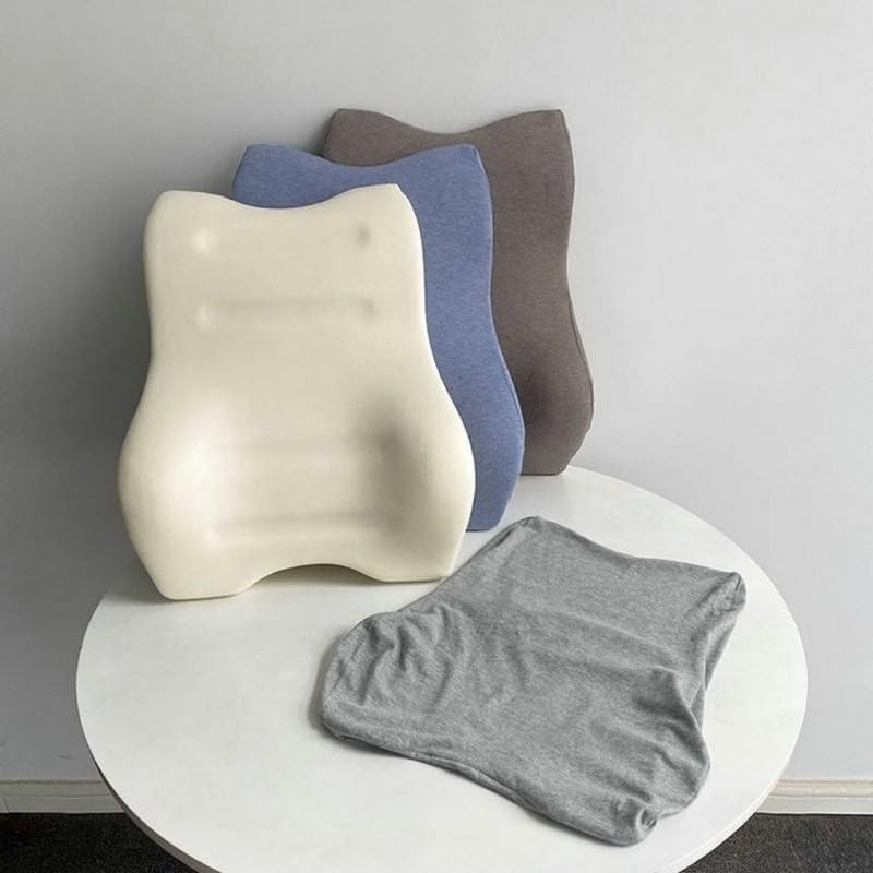Slow Rebound Cotton Lumbar Support Pillow Car Seat Backrest Suitable for Office Vehicles