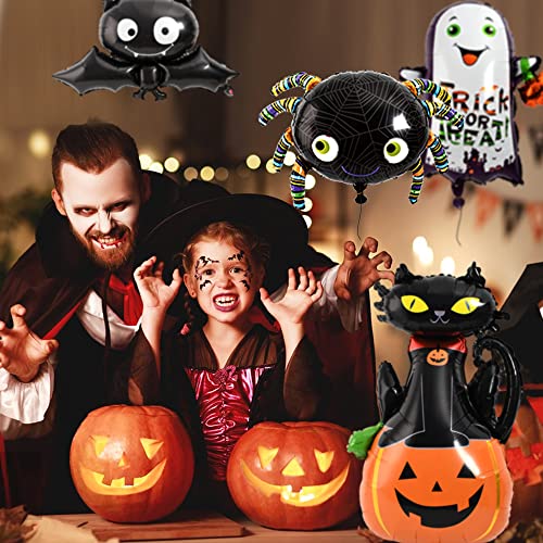 Haiops Halloween Balloons Party Supplies Pumpkin Black Cat Bat Ghost Spider Balloons Party Decoration #TOP1