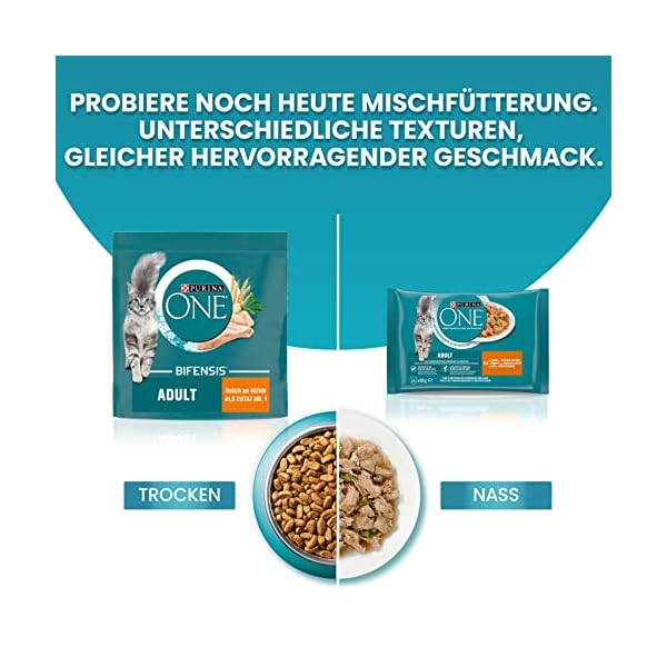 PURINA ONE BIFENSIS Sensitive Katzenfutter trocken, reich an Truthahn, 6er Pack (6 x 750g) – Bild 7