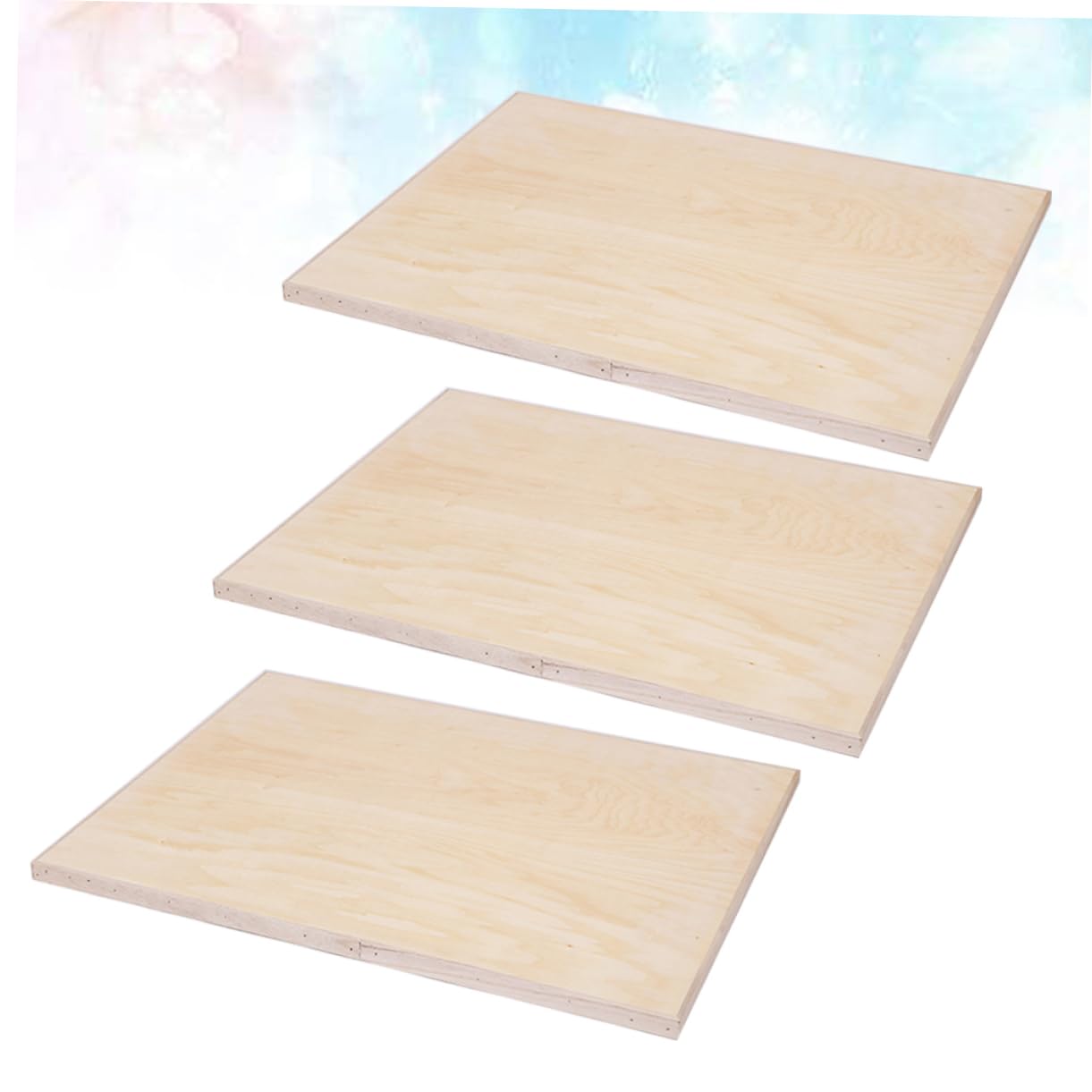 3stücke Holz-skizzenbrett Für Kunstmalerei Zeichenpalette Mit Glatter Oberfläche Stilvolles Malbrett Als Tisch Oder Zeichenunterlage Für Außenbereich