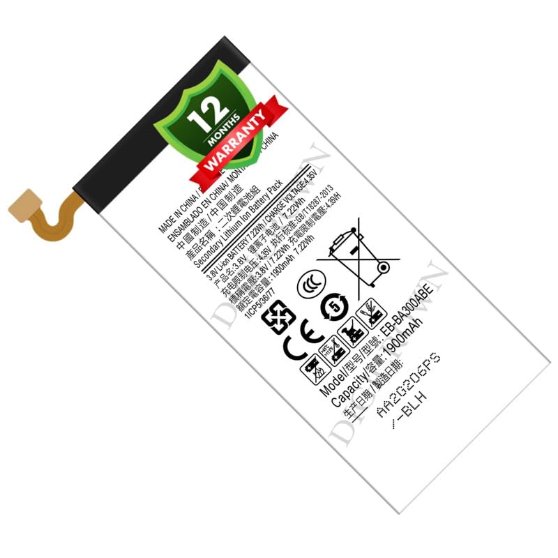 Image of Original EB-BA300ABE Battery Compatible for Samsung Galaxy A3 (SM-A300F) - (1900mAh) - 1 Year Warranty DF7