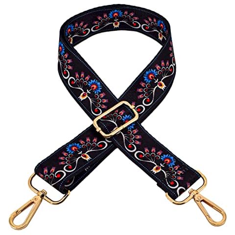ROYGBCP Purse Strap Replacement Crossbody Straps for Purses Guitar Style Multicolor Handbags Straps Cover
