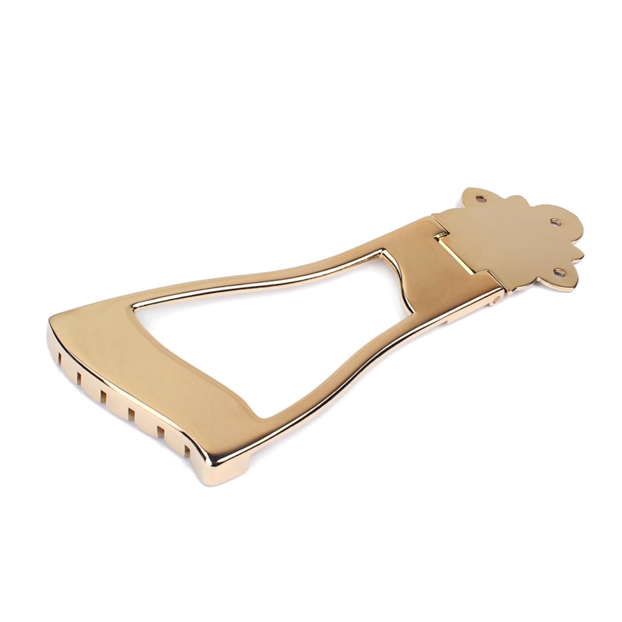 BESPORTBLE Golden Guitar Tailpiece Bridge for String Archtop Jazz Guitar Height with Mounting Screws