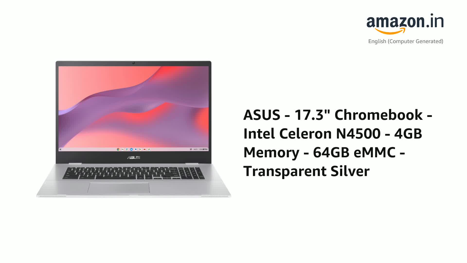 【新品未開封】ASUS Chromebook クロームブック　4GB /64GB ASUS - 17.3