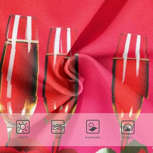 Red Roses Candles Girl Panties Cute Toddler Underwear Custom Cotton Fun Underpants Briefs 2t3