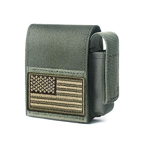 WYNEX Tactical Cigarette Pouch, Molle Battery Pouches Compact EDC Battery Lighter Storage Bag