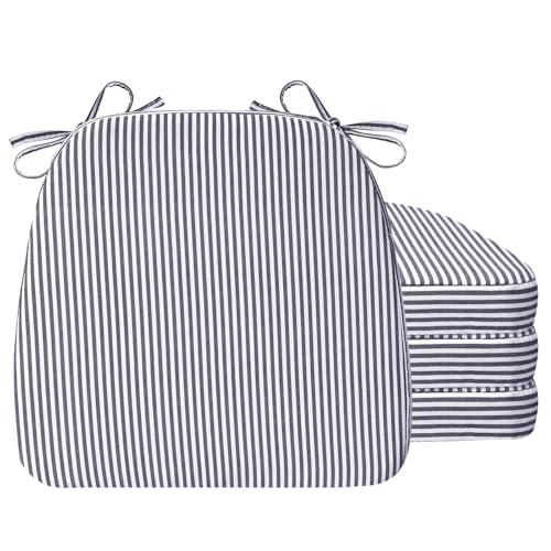 Image of AAAAAcessories Chair Cushions for Dining Chairs, 17 x 16 x 2 in, Set of 4