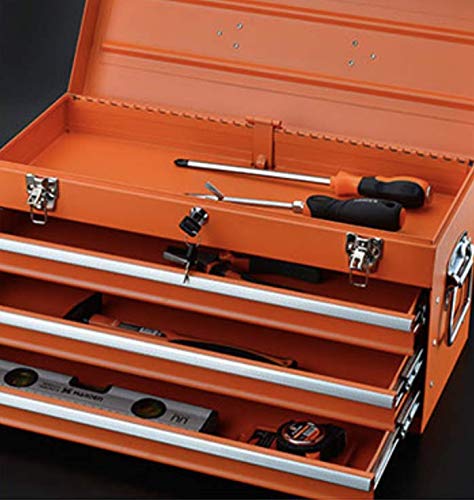 Edward Tools Portable Metal Tool Box With Drawers 20"- Keyed Center Lock For Security - Powder Coated Scratch Resistant Finish thumb #2
