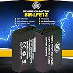 Big-Mikes-Pack-of-2-LP-E12-Replacmenet-Batteries-for-Canon-Rebel-SL1-EOS-M-Mirrorless-Digital-Camera-More