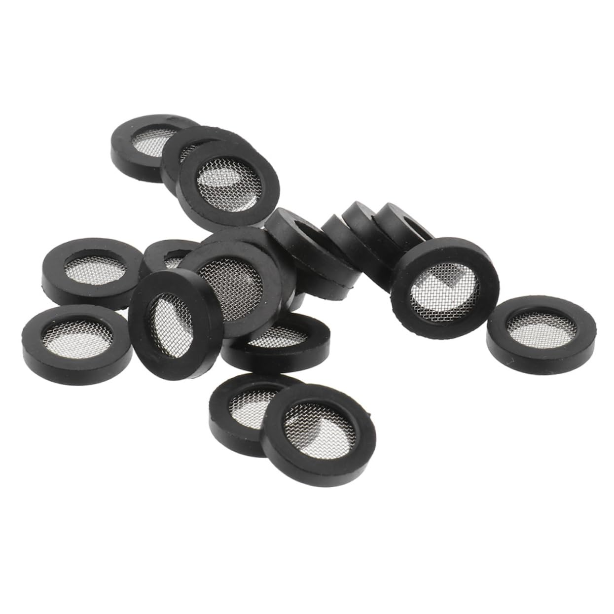 Mikikit Silicone Washer Gasket Kit Shower Head Gasket Hose Screen Garden Hose Filter Hard Water Filter