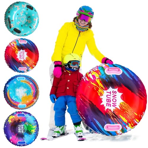 Fancysky Aufblasbare Schneereifen mit Griffen –80 x 80 cm Verdickter...