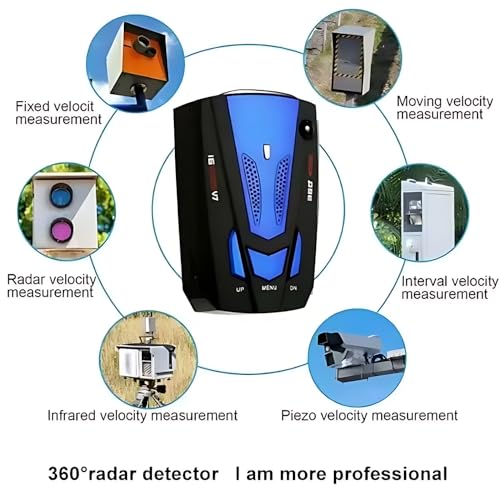 Speed Sentinel Radar Detector,Police Speed Radar Detectors for car with Long Range Detection,VG-2 Immunity,City/Highway Modes Detectors,Real Time Voice Alert Speed,LED Display - Image 4