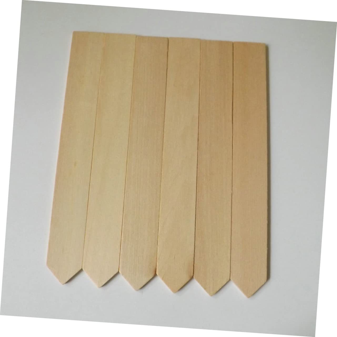 Etichette per Piante in Legno 100 Pezzi, Segnapiante da Giardino | Colore Kaki, Adatte a Piantine e Piante, per Scuola e Casa, Facili da Scrivere, Riutilizzabili