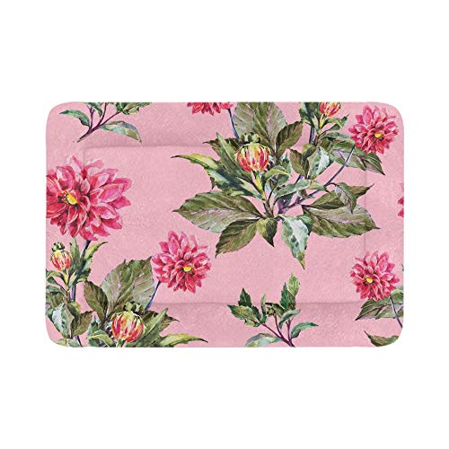 Pet Bed Dahlia Bouquet Print Dog & Cat Beds Ideal for Dog Crates Machine Wash Super Plush