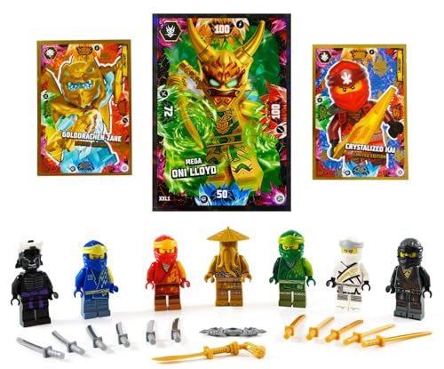 Lego Ninjago Figuren Alle 5 Ninja und Meister Wu ( Grüner Ninja Blauer Ninja Schwarzer Ninja Weisser Ninja und Roter Ninja ) und bmg2000 Aufkleber Lego Ninjago Figuren Alle 5 Ninja und Meister Wu ( Grüner Ninja Blauer Ninja Schwarzer Ninja Weisser Ninja und Roter Ninja ) und bmg2000 Aufkleber